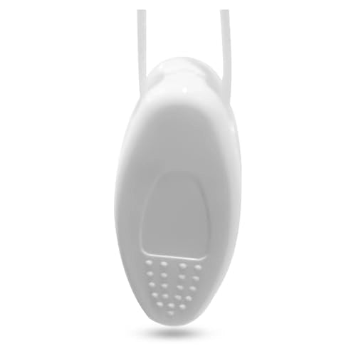 Fiocco Peso per Corda Tenda da Interno in Plastica 45g - Made in Italy - Bianco - 9x4cm