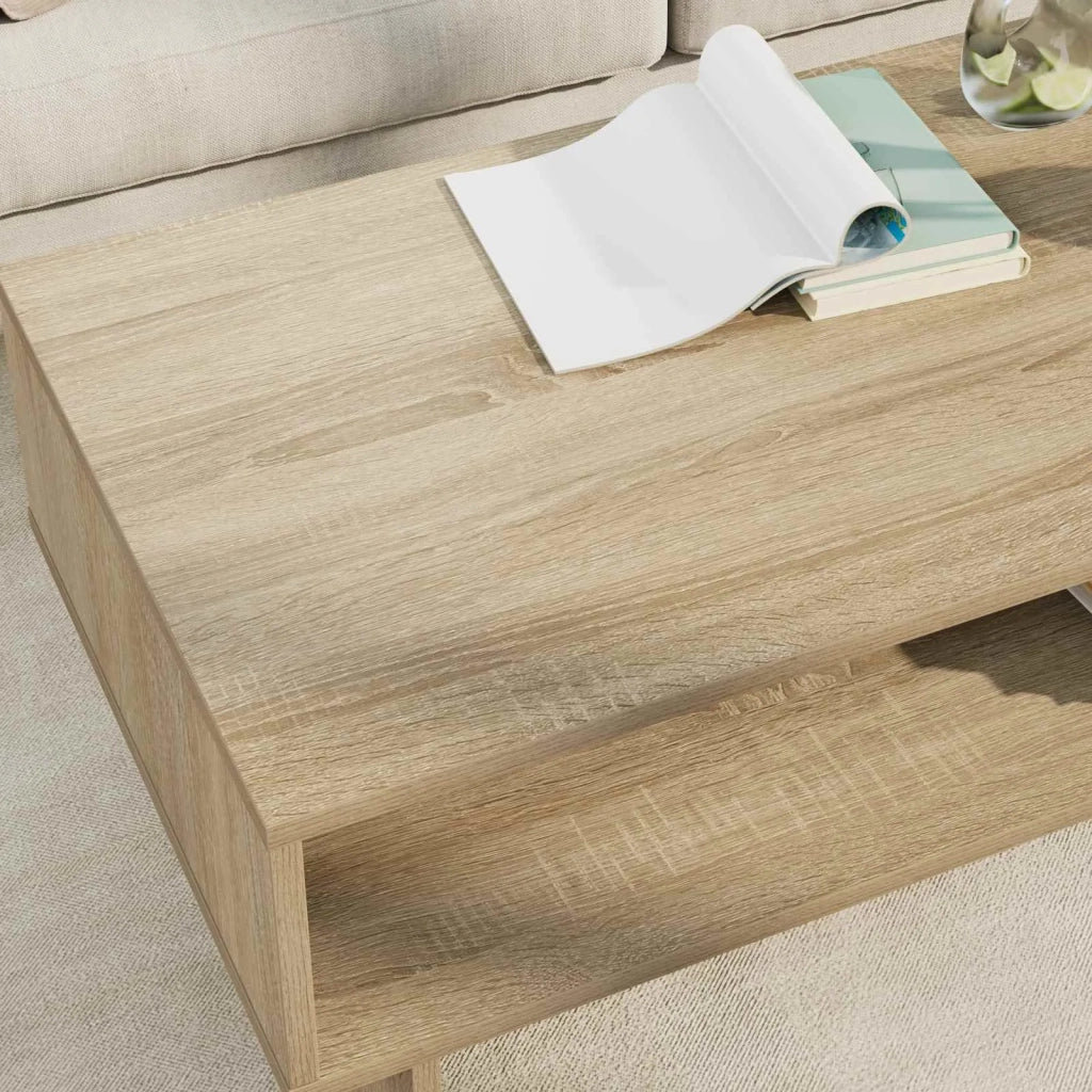 Tavolino da salotto Rovere Sonoma 100 x 46 x 35 cm