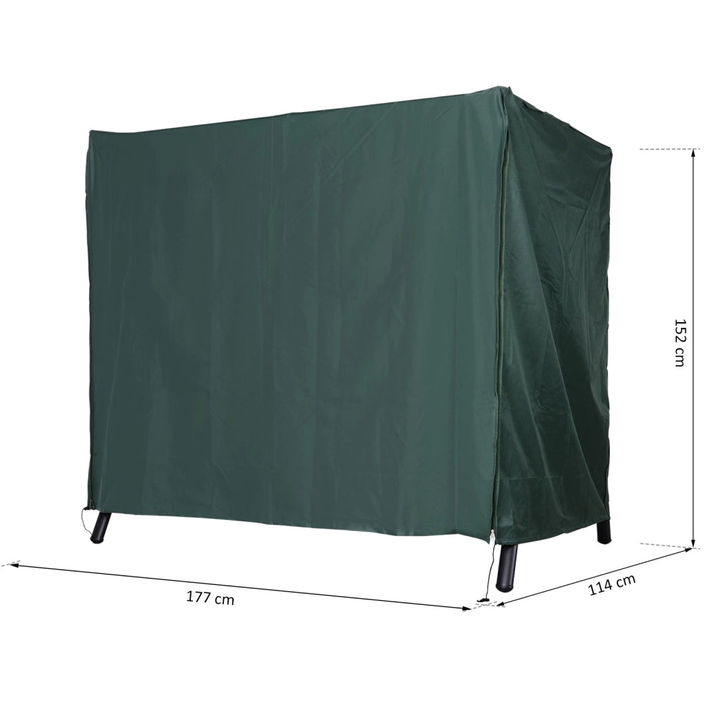 Cuscino per Dondolo da Giardino ¨C zephmum ¨C Verde 177x114x152cm