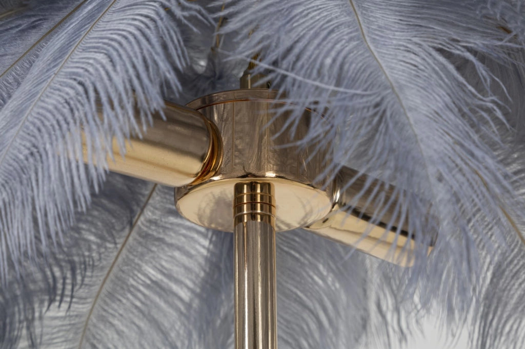 LAMPADA DA TAVOLO PALM GRIGIA CM Ø 55X60