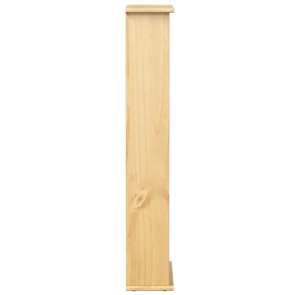 Mobile Porta CD Corona 52x17,5x103 cm in Legno Massello di Pino