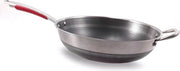 Piastra di cottura in induzione con fondo rotondo - Grande pentola a coperchio per cucina domestica - 34 cm.