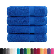 Asciugamani da Bagno SOLUND 4 pz Blu 100x150 cm 600gsm 137192