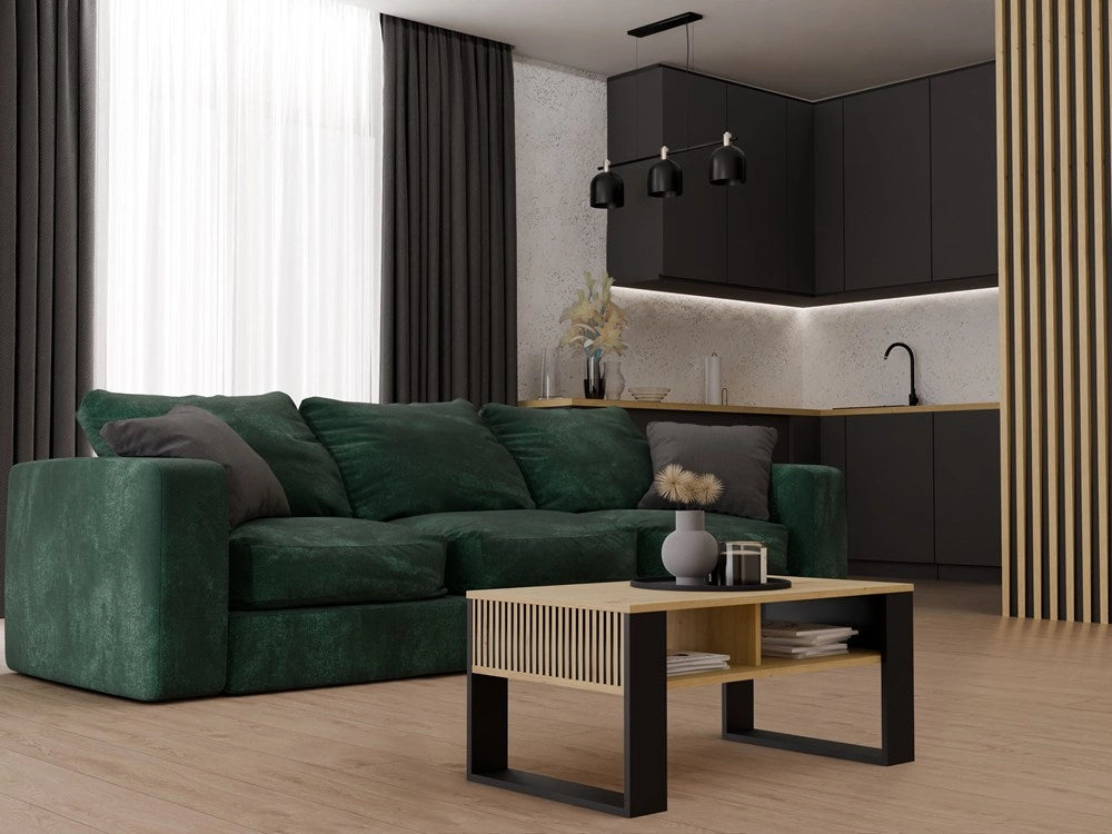 Tavolino modern 2p slim rovere artisan nero