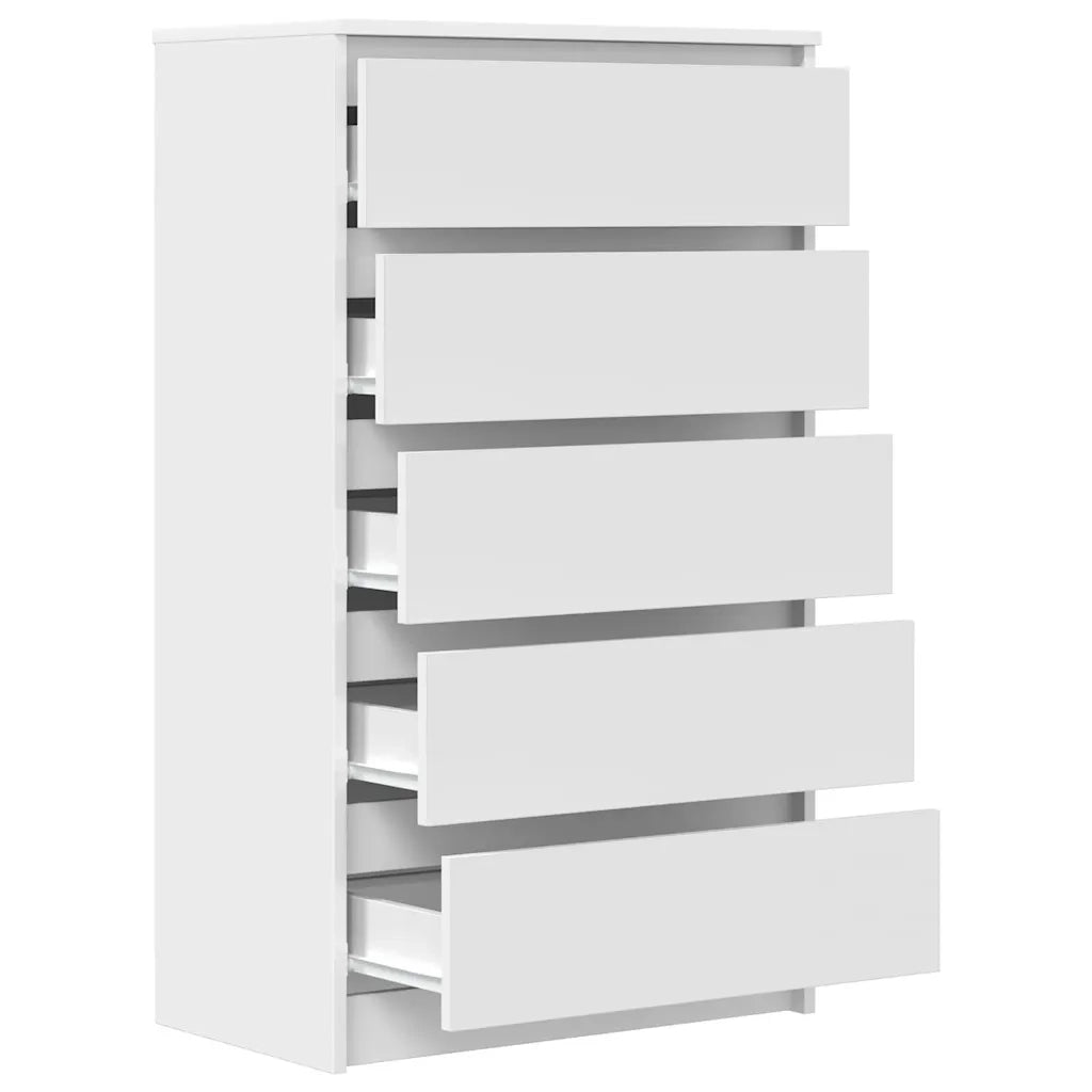 Cassettiera Bianca 60x36x103 cm in Legno Multistrato 823016
