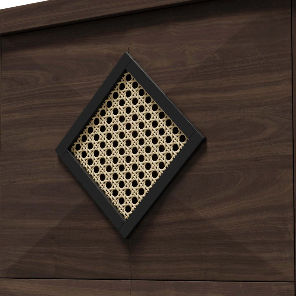 SCARPIERA 3 ribalte 54x25x115 cm Effetto legno marrone scuro