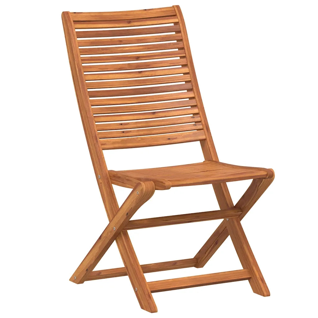 Sedie da Giardino Pieghevoli 8 pz Legno Massello di Acacia 3214473