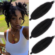 Estensioni capelline 30,5 cm - Twist afro - Twist a molla - Capelli già trattati - Capelli ricci e arricciati - 3 pacchi - 8 capelli per confezione - Capelli vellutati