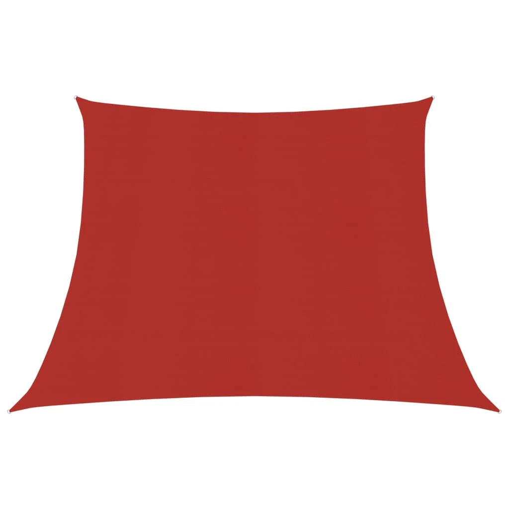Vela ombreggiante/ombrellone 160 g/m² HDPE 4/5 x 3 m rosso 02_0009276
