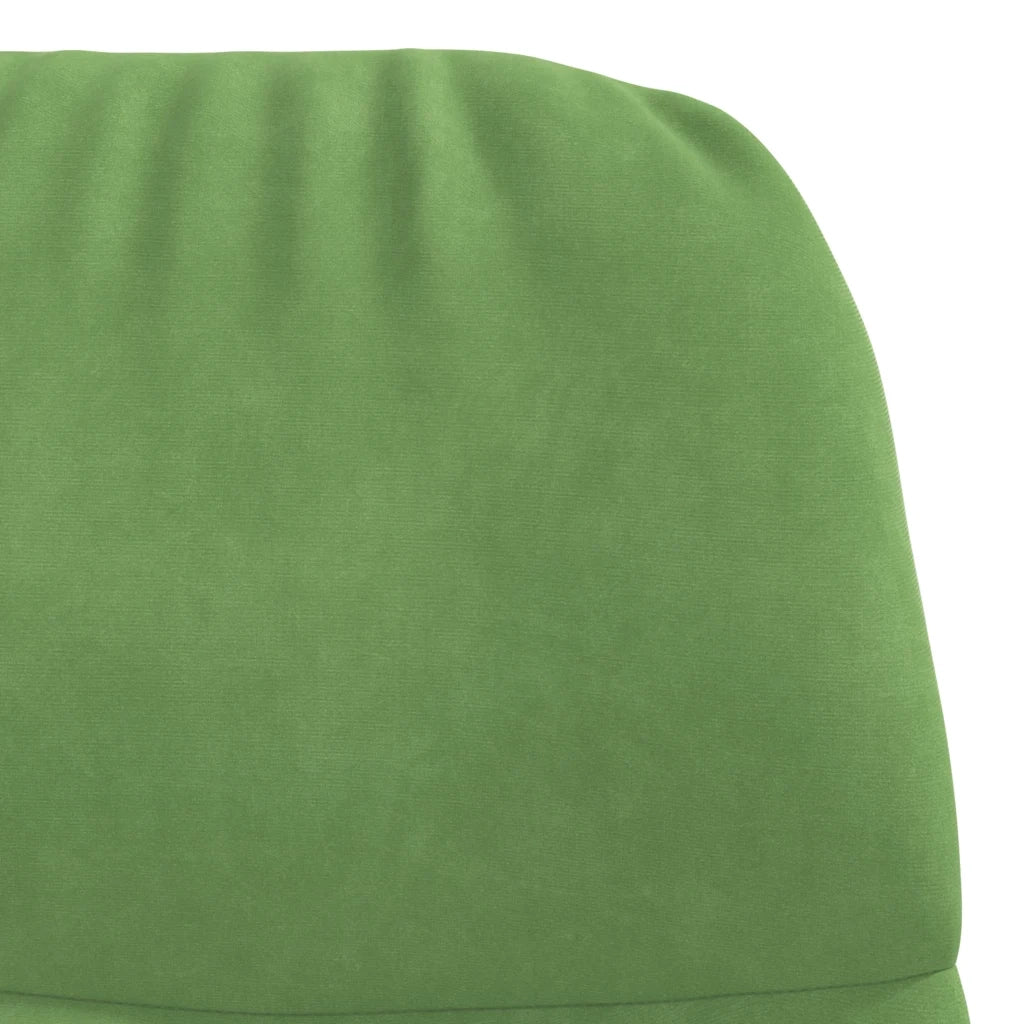 Poltrona Relax con Poggiapiedi Verde Chiaro in Velluto 3315119