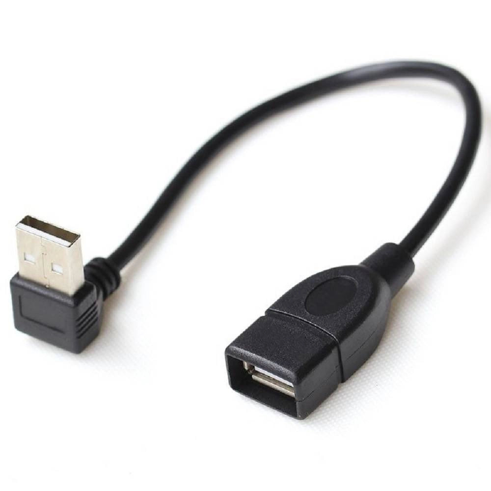 Trade Shop - Cavo Adattatore Angolare Usb 3.0 Maschio Femmina Angolato 90° Mini Prolunga U325s -
