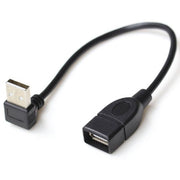 Trade Shop - Cavo Adattatore Angolare Usb 3.0 Maschio Femmina Angolato 90° Mini Prolunga U325s -