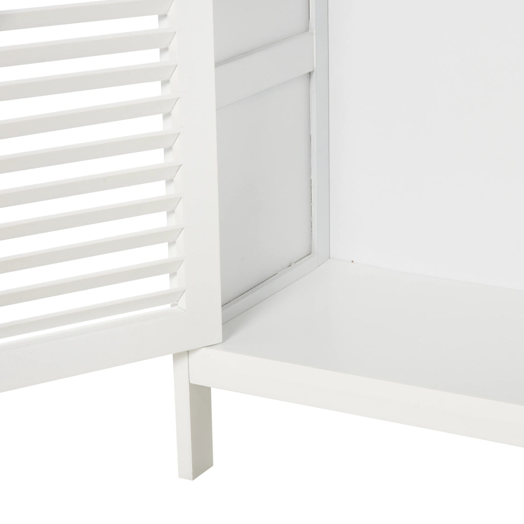 Mobiletto da Bagno con Armadietto e 2 Ripiani ¨C Zephmum ¨C MDF Bianco 40x50x80