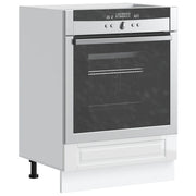 vidaXL Armadio per Forno Porto Bianco Lucido in Legno Multistrato