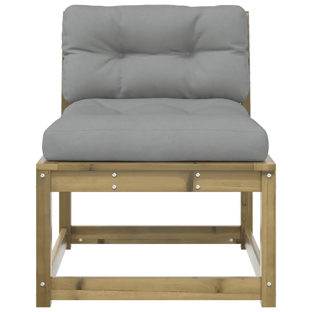 Divano da Giardino con Cuscini-Sofa da Giardino-Divano da esterno Legno Impregnato Pino