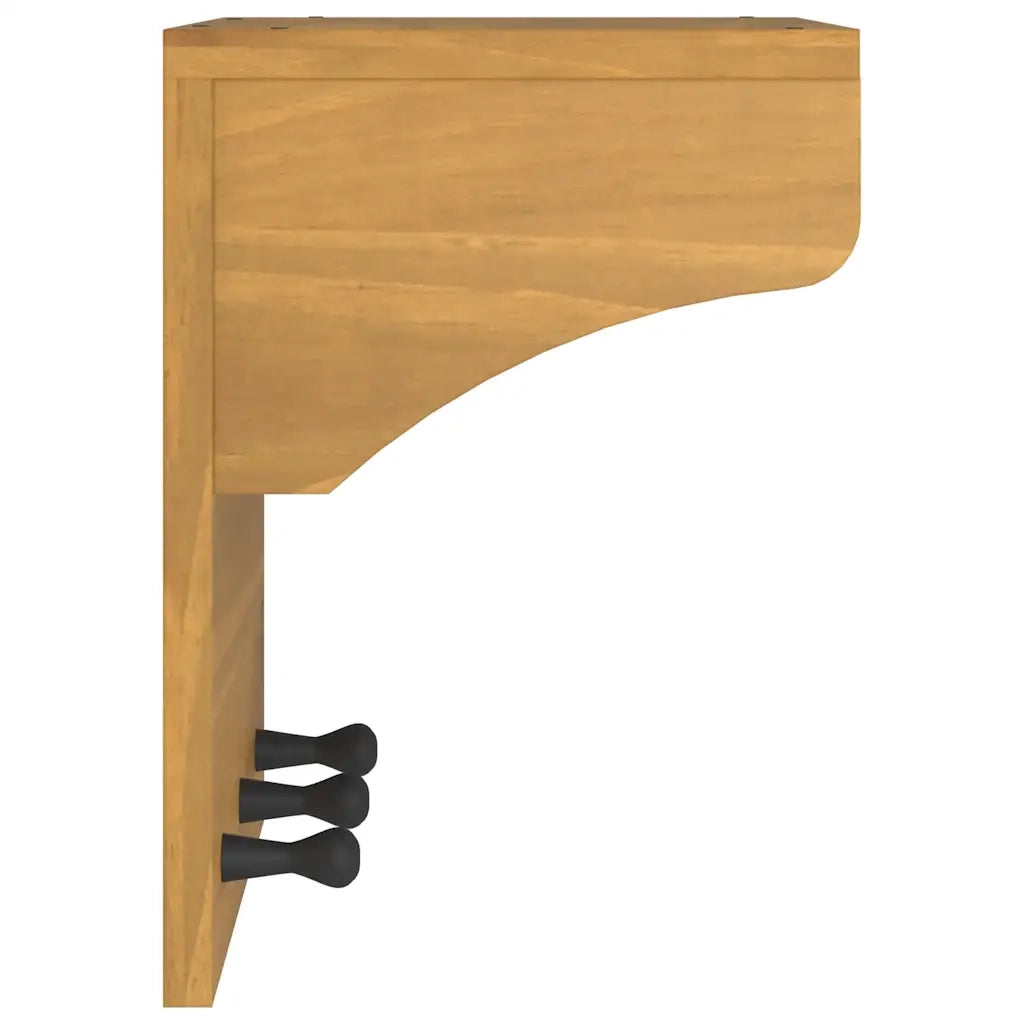 Appendiabiti da Parete SANDNES 43x30x42 cm in Legno di Pino CFW7128768