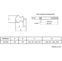 Maniglia su rosetta tonda SAGUATTI  271/60CQ in alluminio bronzo lucido