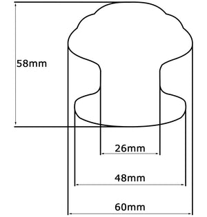 Maniglia su rosetta tonda SAGUATTI  271/60CQ in alluminio bronzo lucido