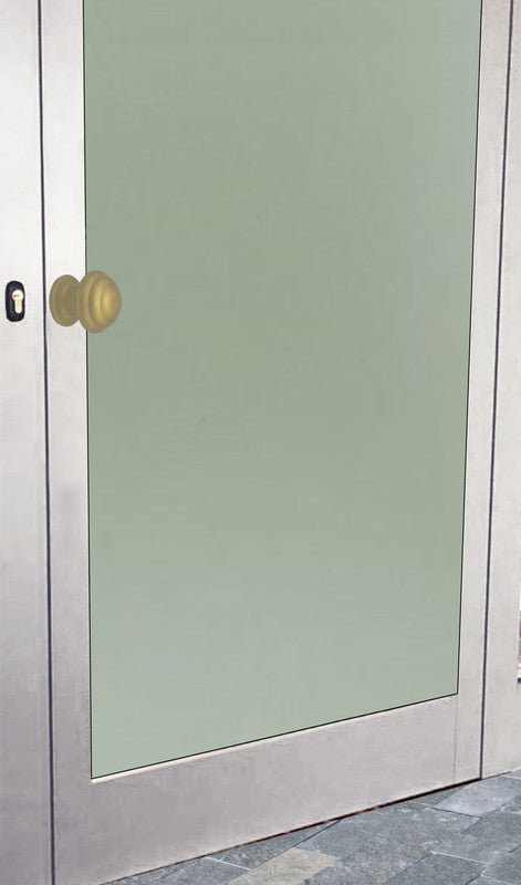 Maniglia su rosetta tonda SAGUATTI  271/60FQ in alluminio oro satinato