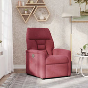 Divano Sedia-Poltrona Reclinabile in Tessuto Rosso Vino 537806