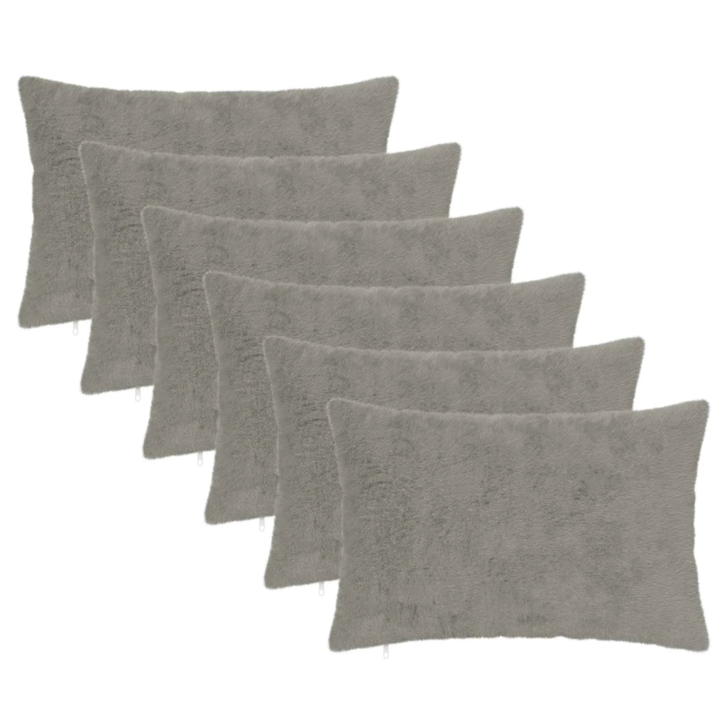Federa 6 pz HEERLEN Grigio Chiaro 40 x 60 cm 909426