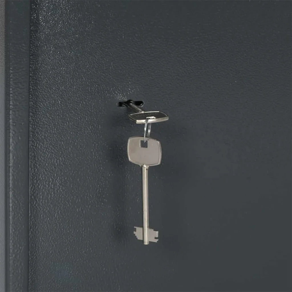 Cassaforte con blocco Grigio scuro 35 x 31 x 50 cm Acciaio CFW2833896