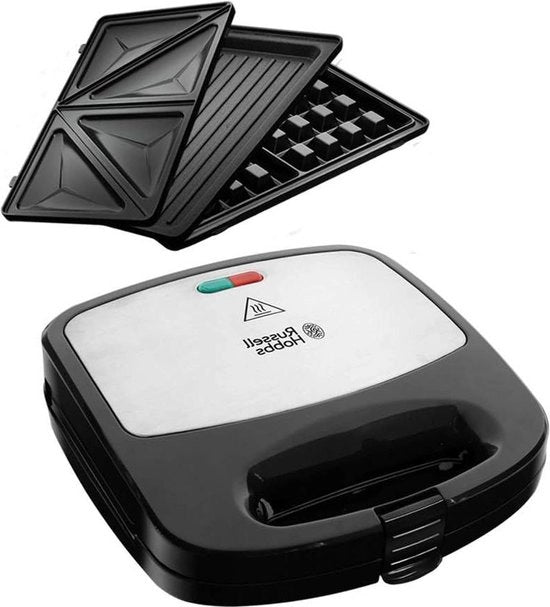Griglia 3 in 1 - Waffler Contactgriglia - Estensibile con Mini Donut Churros Cake Pop - Piastre Resistenti al Lavastoviglie - 24540-56