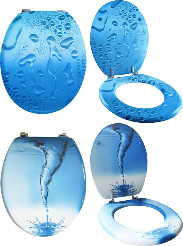MAURY'S COPRI WATER WC ACQUA KIT DI MONTAGGIO CON GANCI INOX
