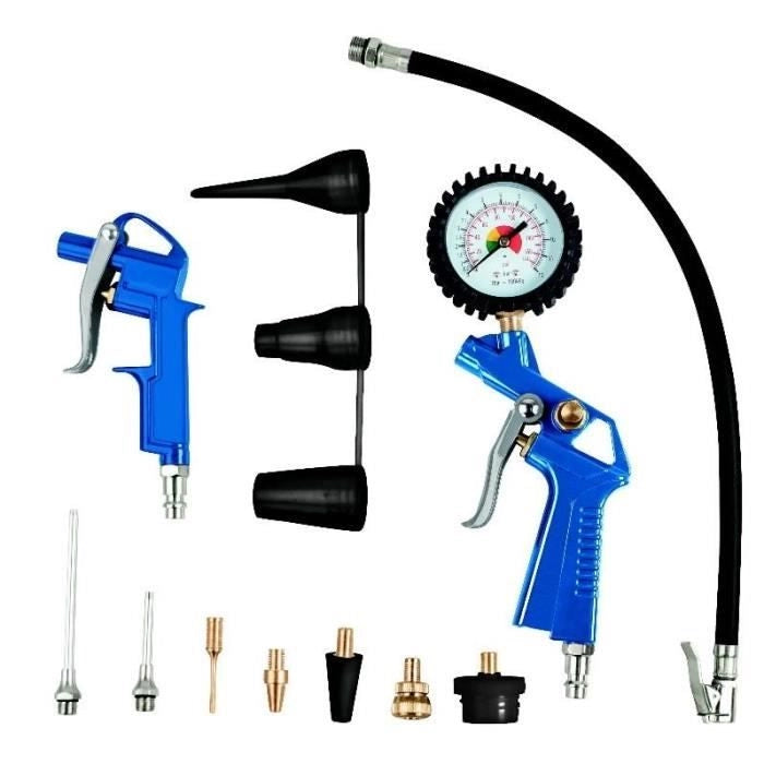 Compressore d'aria orizzontale Scheppach HC30o - 24L - 110 W - 8 bar (fornito con un set di 13 accessori)