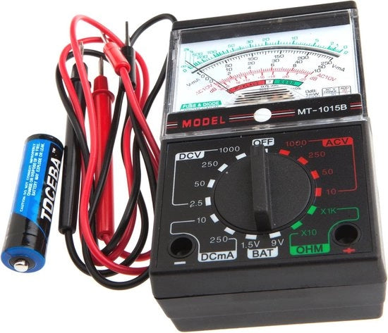 Multitester 5-funzione Volt Ohmmetro in borsa