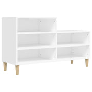 Scarpiera mobile contenitore per scarpe mobile per ingresso/corridoio/soggiorno 102 x 36 x 60 cm legno ingegnerizzato bianco 02_0021425