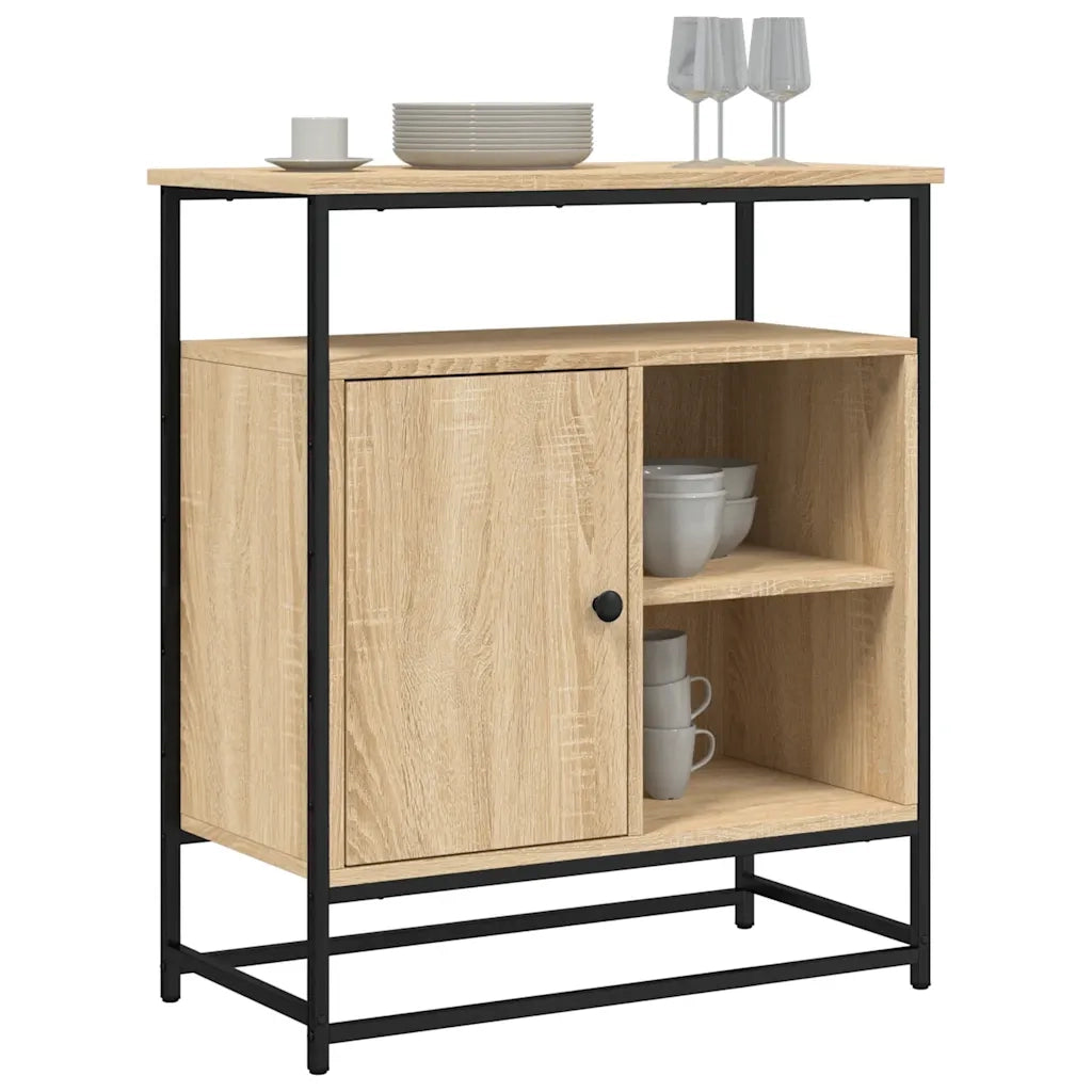 Credenza Rovere Sonoma 69x35x80 cm Legno ingegnerizzato 835545