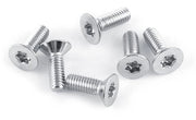 Viti M4 a testa piatta, 50 pezzi, acciaio inossidabile, con guida a stella, zecca, 7 lunghezze 8-30mm, viti per macchina