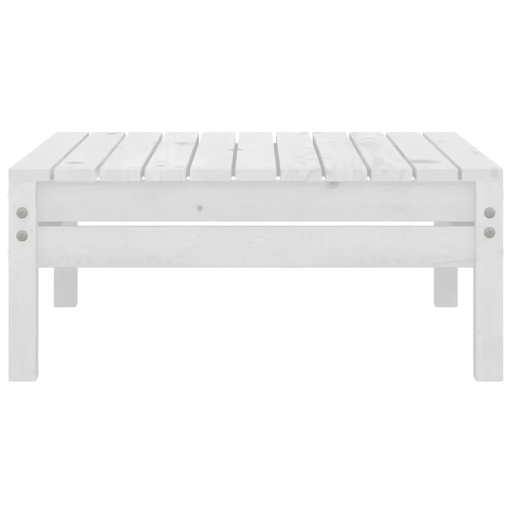 Set Divani da Giardino 5 pz Bianco in Legno Massello di Pino cod mxl 36433