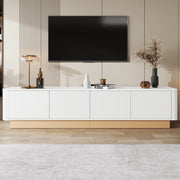 Mobile TV 200 cm ¨C Xylo ¨C Legno MDF, 4 Ante, Soggiorno, Bianco