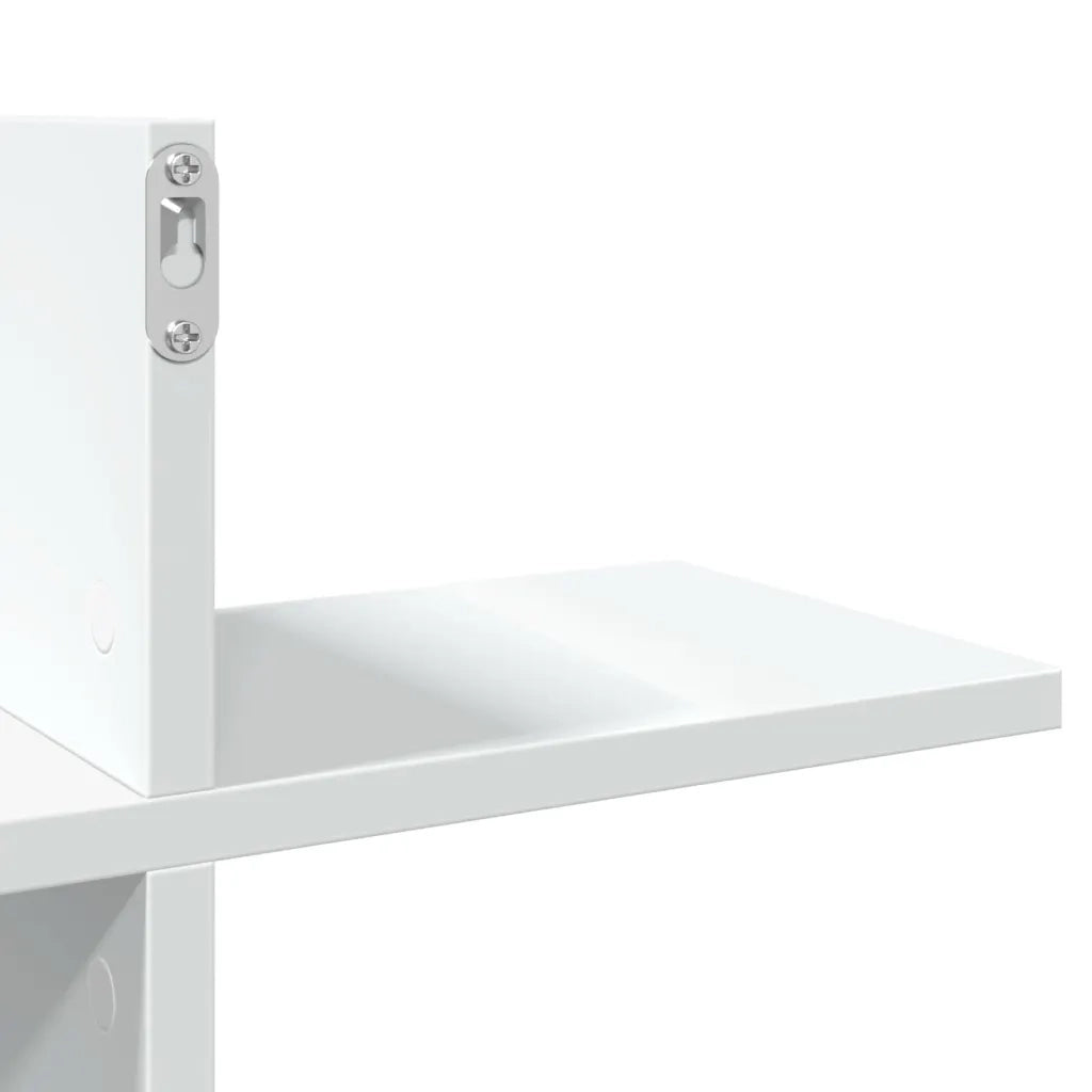 vidaXL Scaffale a Parete Bianco 124,5x18x60,5 cm in Truciolato