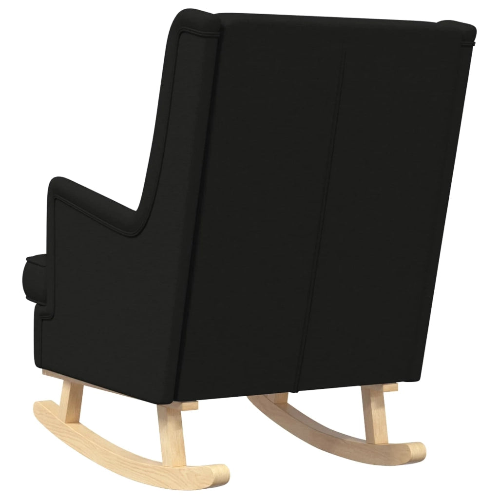 Sedia a dondolo Nero 62 x 80 x 85 cm Tessuto CFW5359519