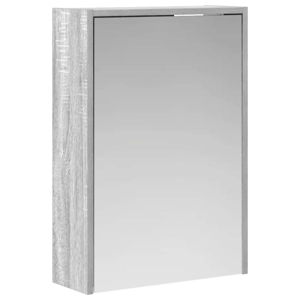 Mobiletto per specchio da bagno Grigio Sonoma 43 x 16 x 62.5 cm