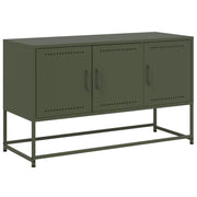 Mobile TV | Armadietto TV | Mobile Porta TV Verde Oliva 100,5x39x60,5 cm in Acciaio