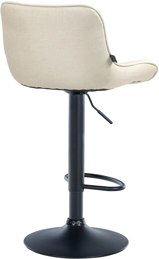 Barhocker Vonore Stoff schwarz
