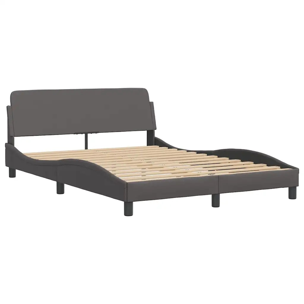 Giroletto Viana con LED senza Materasso-Struttura Letto Grigio 120x200 cm