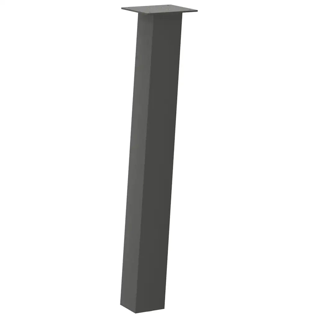 Pieds de table console 4 pièces Anthracite 72 cm Acier