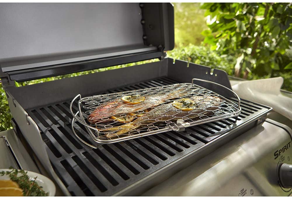 Graticola da Pesce Grande Barbecue Gas o Carbone Griglia Weber