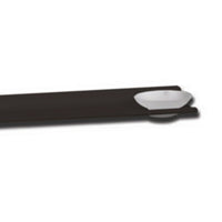 Mensola alluminio nero opaco con piattino porta sapone