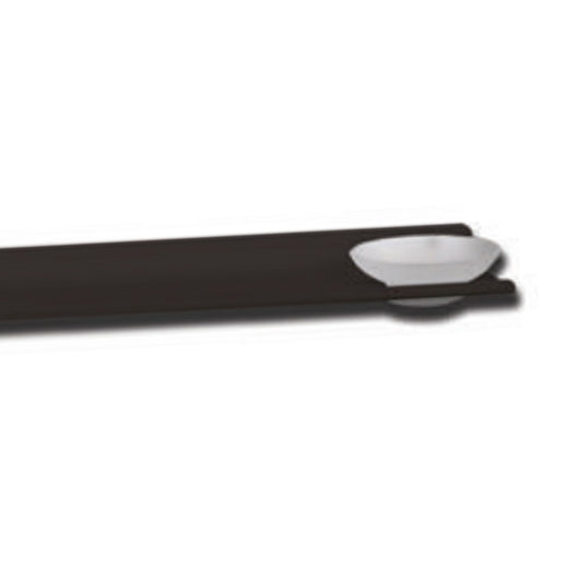 Mensola alluminio nero opaco con piattino porta sapone