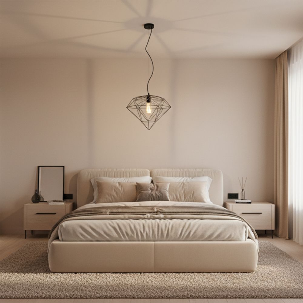 Lampada Pensile Metallo Loft Black APP563-1CP