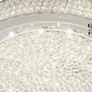 Plafoniera Contemporanea Florida Alluminio Cromo Vetro Led 12W 4000K