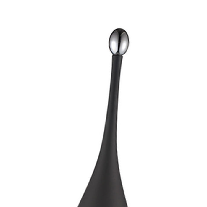 Portascopino sospeso nero opaco