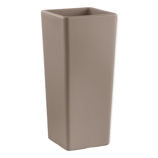 VASO FIORIERA QUADRATO IN PLS ALTO 85 CM VARI COLORI cache-pot "CLOU" Veca Color: AVANA