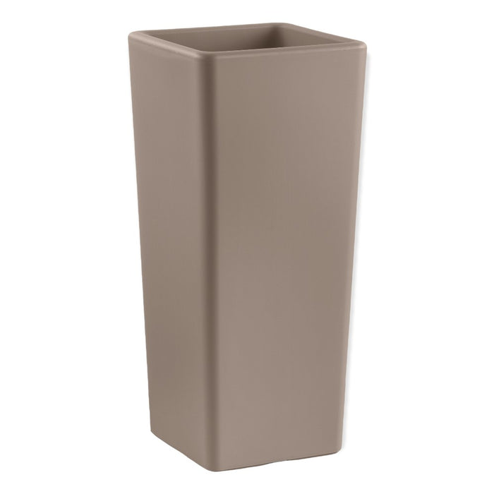 VASO FIORIERA QUADRATO IN PLS ALTO 85 CM VARI COLORI cache-pot "CLOU" Veca Color: AVANA